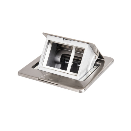 Bodendose BIURO+ 12x12cm INOX KANLUX