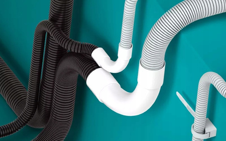 Wellrohr RKGL 25 mm 320N Leitung mit Fernbedienung für Kabelschutz 25m Grau AKS ZIELONKA