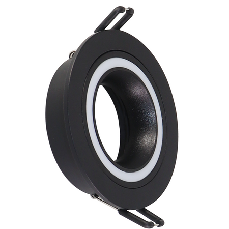 Spot MR16 Schwarz 12V FALCO Sanico Goldlux Einbaustrahler