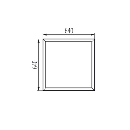 LED-Einbaurahmen bündig quadratisch schwarz ADTR KANLUX