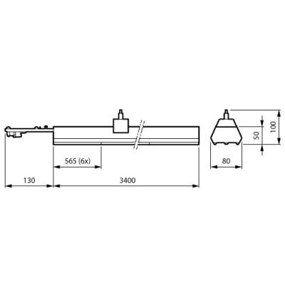 LED Linienlampe 100W 340cm 4000K CoreLine Trunking Gen2 PHILIPS
