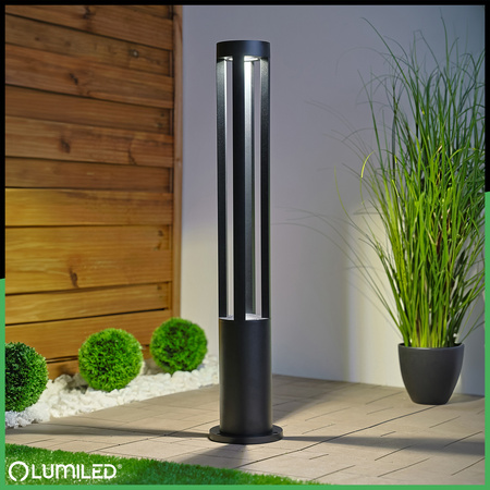 Gartenleuchte 12W, Außenstehleuchte Pollerleuchte 4000K 80cm QUERO LUMILED