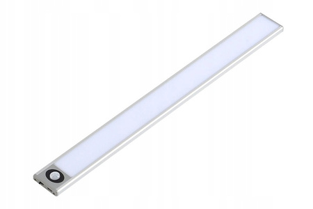 LED-Unterschrankleuchte Möbelleiste 2W 4500K 30cm mit Bewegungsmelder Silber