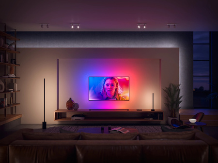 LED Play Tube lineare Schreibtischlampe Schwarz GRADIENT EU/UK 20W CCT RGB PHILIPS HUE