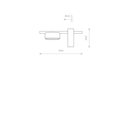 Wandleuchte PILLS I 8265 Nowodvorski Schwarz GX53 Wandleuchte Modern