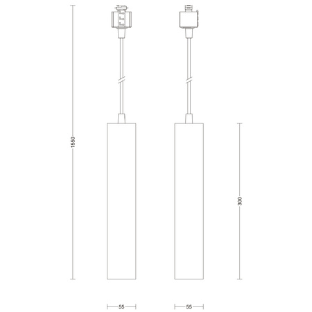 LED GU10 Einphasig Schwarz EasyLink Paxie Philips Pendelschienenleuchte