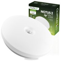 LED Plafond Aufputz 24W NOTUS 2 Rund Bewegungsmelder IP44 38 cm LUMILED