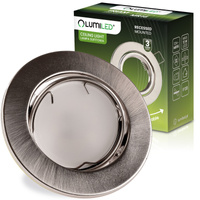 Einbaustrahler GU10, MR16 Einbauspot HALOGEN Runde beweglich Satin Blech AURELI LUMILED