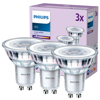 Set mit 3x LED-Halogenlampen GU10 PAR16 4,6W = 50W 390lm 4000K Neutral 36° PHILIPS