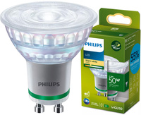 Halogen-LED Leuchtmittel GU10 PAR16 2,1W = 50W 375lm 2700K Warm 36° PHILIPS Ultra Efficient