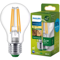 LED-Lampe E27 A60 4W = 60W 840lm 210lm/W 2700K Warm 300° Dimmbar CLASS A UltraEfficient Philips